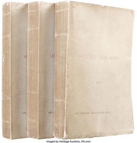 Percy Florence Shelley: Shelley and Mary., (no publication | Lot #25604 ...