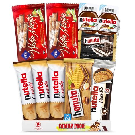 Buy CARIAN'S BISTRO Nutella Snack Pack, B-Ready, Biscuits, Hanuta, Roll ...