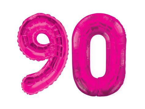 Giant 90th Birthday Party Number 90 Foil Balloon Helium Air Decoration ...