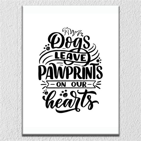 Pawprints On Our Hearts Wall Art – Myindianthings