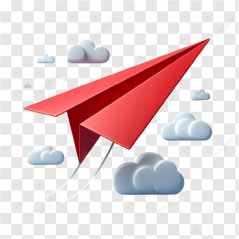 Red Paper Airplane Icon, Paper Airplane Icon, Paper Plane Red Icon PNG ...