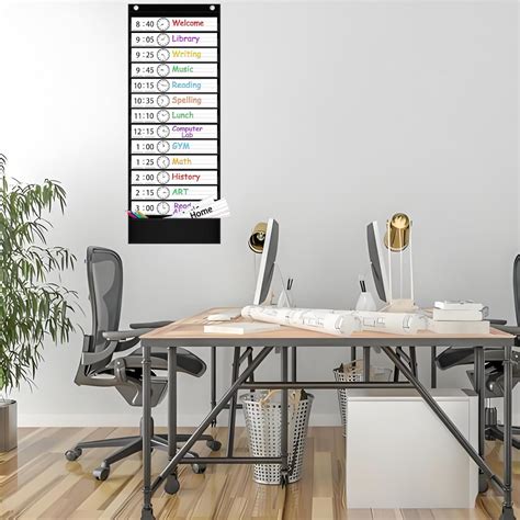 ZKOO Daily Schedule Pocket Chart, School Smart India | Ubuy