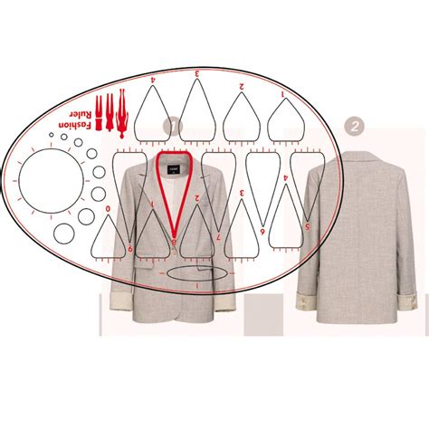 Neckline Ruler for Fashion Drawing Template , Sewing Humanoid Patterns ...