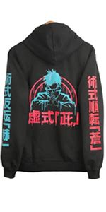 Buy ComicSense.xyz Cotton Unisex Jujutsu Kaisen Anime Loose Hoodie for ...