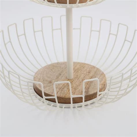 Buy Mirage Iron 2-Tier Fruit Basket from Home Centre at just INR 1599.0