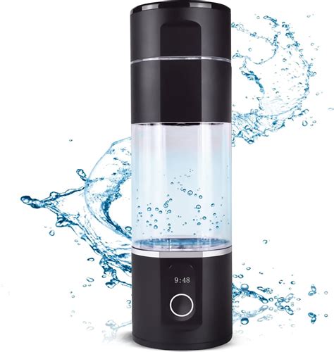 Hydrogen Water Bottle - Rechargeable - Platinum-Coated Titanium ...