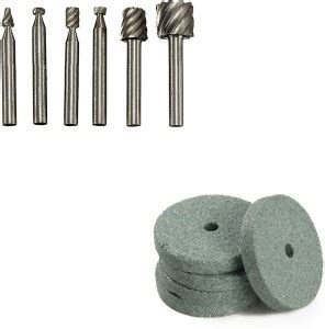 Digital Craft 6Pc HSS Rotary Burs Set & Grinding Wheel Power & Hand ...