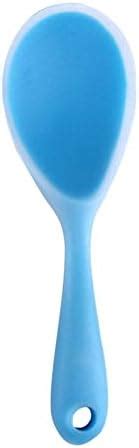 Baskety Non-Stick Rice Spoon Silicone Ladle Soup Spoon with Handle for ...