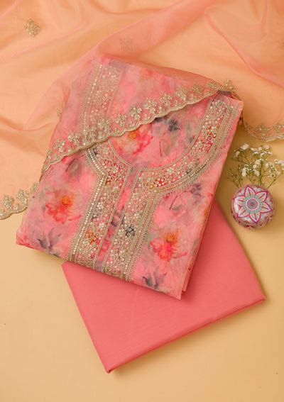 Organza Suit - Buy Stylish Organza Salwar Suits for Women Online – Koskii