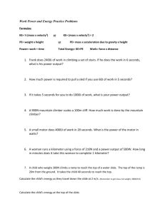 Image result for Work and Power Practice Problems