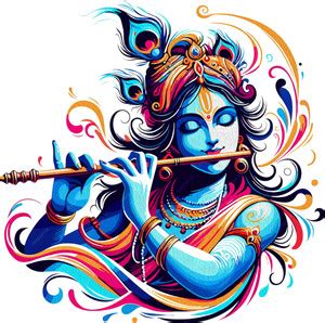 WALL WINGS 58 cm Pvc Vinyl Little Krishna Wall Sticker,Krishna Wall ...
