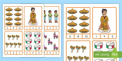 Counting Clip Cards | Hispanic Heritage Month | Twinkl
