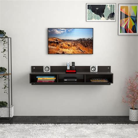 Wall Mounted TV stand, Wall Mount TV Unit, Wooden TV Unit — Bluewud