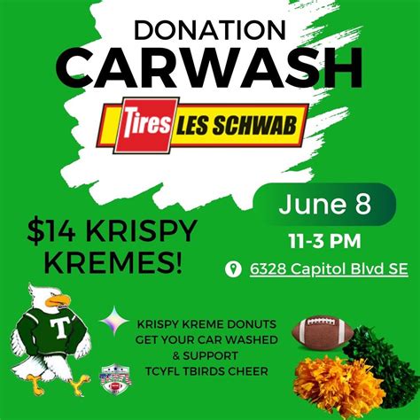 TCYFL TBIRDS CHEER CARWASH & TACO FEED, Les Schwab Tire Center (6328 ...