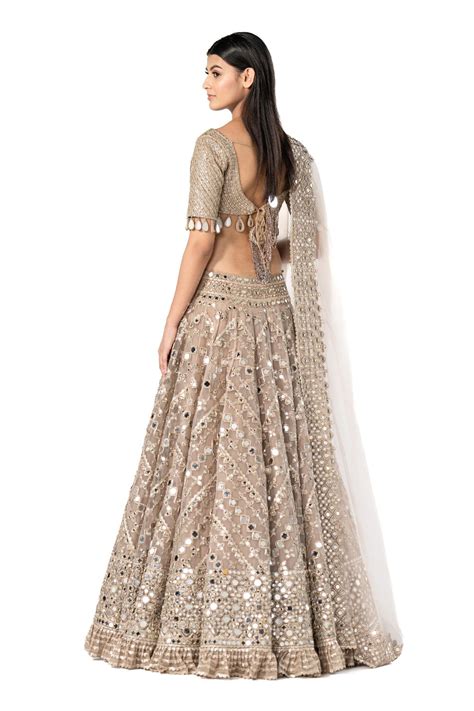 Moon Grey embellished lehenga set – abhinavmishra