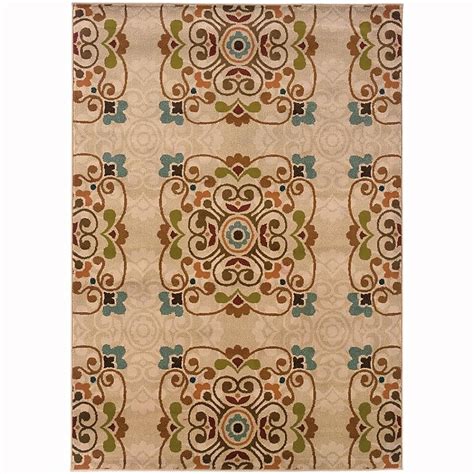 Archer Lane MacAllister 8 x 10 Gold Geometric Area Rug in the Rugs ...