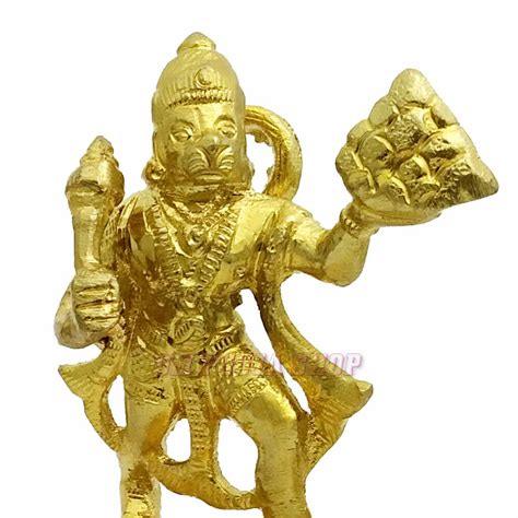 Hanuman Carrying Hill Idol in Panchdhatu - 4 inch Buy online