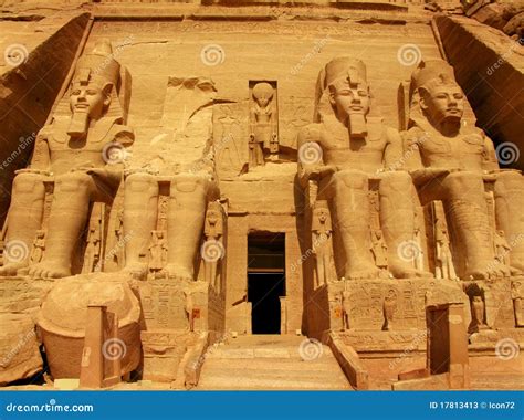Temple of Pharaoh Ramses II in Abu Simbel, Egypt Stock Image - Image of colossus, egyptian: 17813413