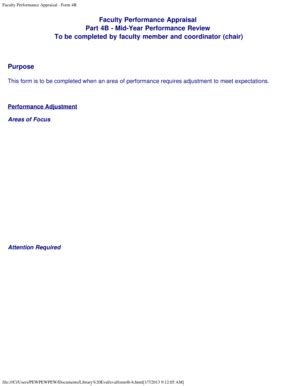 Fillable Online mtsu Faculty Performance Appraisal - Form 4B - mtsu Fax ...