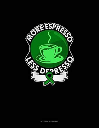 Buy More Espresso Less Depresso: Accounts Journal Book Online at Low ...