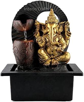 Interio Crafts Lord Ganesha Water Fountain For Home Decor | Indoor ...