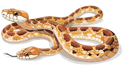 Premium Photo | Two realistic snakes coiled together facing opposite ...