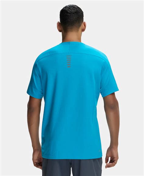 Buy Super Combed Cotton Blend Solid Round Neck Half Sleeve T-Shirt with ...