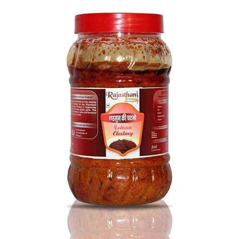 Rajasthani Swaad Desi Marwadi Lehsun Chatni Homemade Lehsun Chutney ...