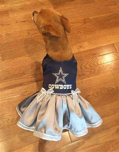 Dallas Cowboys Dog Dress, Dog Satin Dress, Dallas Cowboys Fancy Dog ...