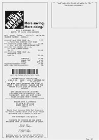 Image result for Home Depot Receipt Generator
