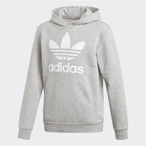 adidas Trefoil Hoodie - Grey | Free Shipping with adiClub | adidas US