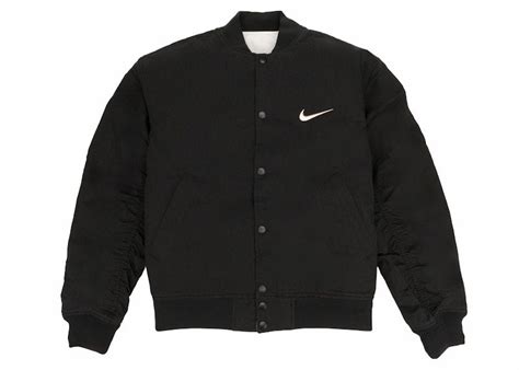 Stussy X Nike Reversible Varsity Jacket Black/Sail – Kicks Machine