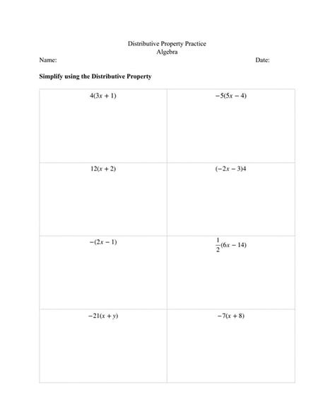 Distributive Property Worksheets 的图像结果