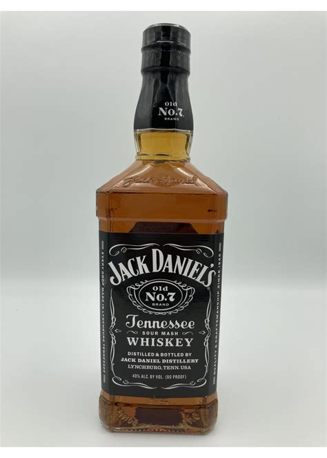 Jack Daniel's tennessee whiskey old no. 7 40% abv 80 proof 750ml ...