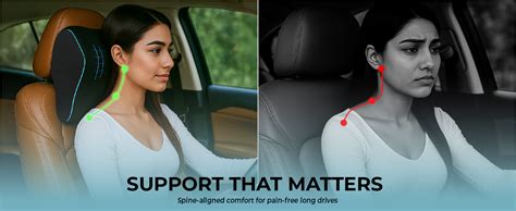 Sleepsia Car Neck Pillow for Head & Cervical Support | 1 Year Warranty ...
