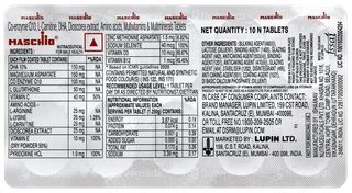 Maschio Tablet 10 - Uses, Side Effects, Dosage, Price | Truemeds