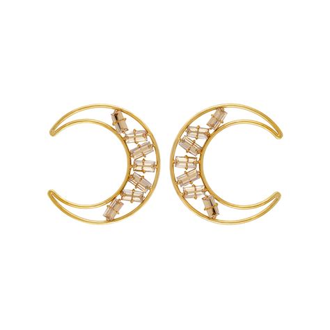Amaana Side Moon Studs – BBLINGG by Meghana