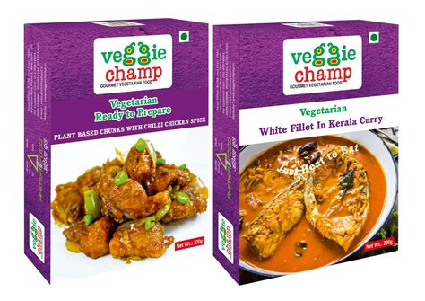 veggie champ Ready To Eat Chunks with Chilli Chicken Spice Mix & White ...