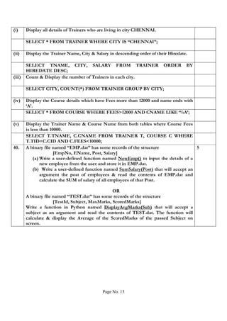 Image result for Class 12th Code 083 Topic. Python