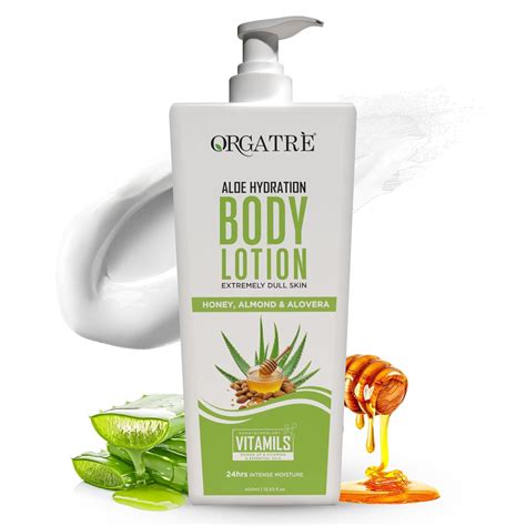 Orgatre Body Lotion with Honey, Almond & Alovera | Deep Moisturizing ...