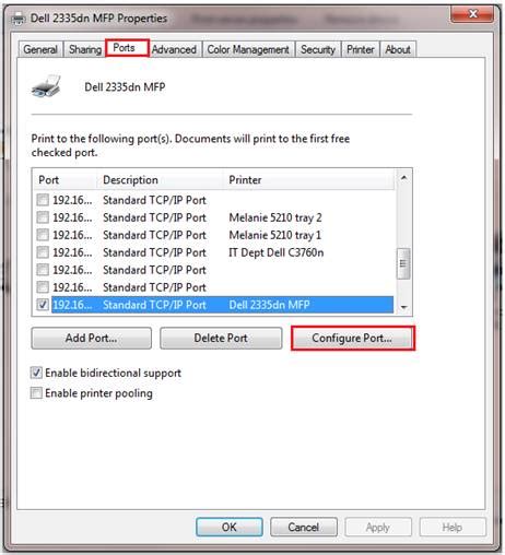 Image result for Printer Port Setting
