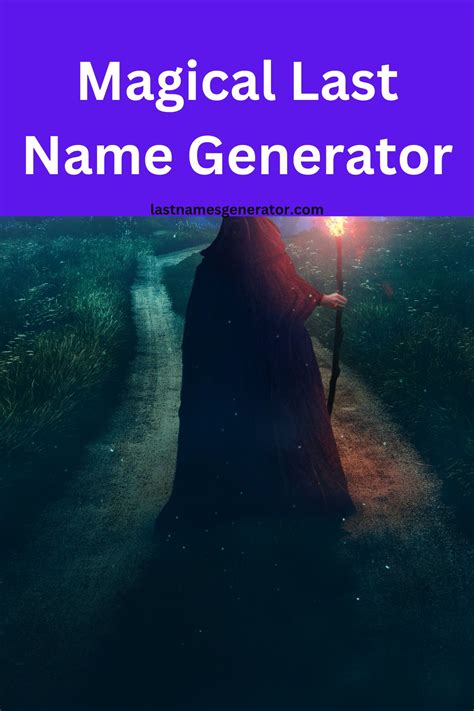 Magical Last Names Generator - Free Last Names Generator