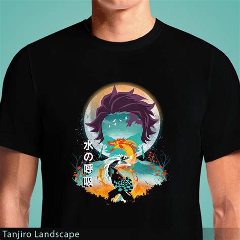 Tanjiro Landscape T-Shirt: Show off Your Love for Demon Slayer Anime in ...