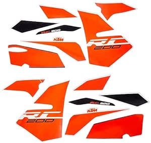 Generic Multicolor Vinyl Bike Decals Kit for Duke 200 : Amazon.in: Car ...