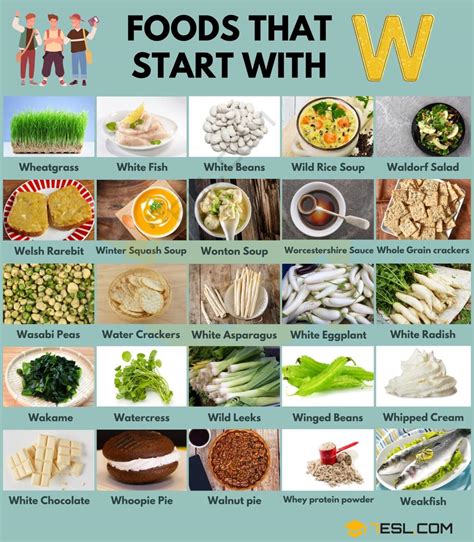 63 Foods that Start with W in English • 7ESL