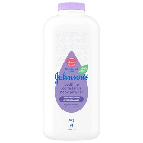 JOHNSON & JOHNSON Baby Powder 500g - Bedtime | Natural Calm Formula