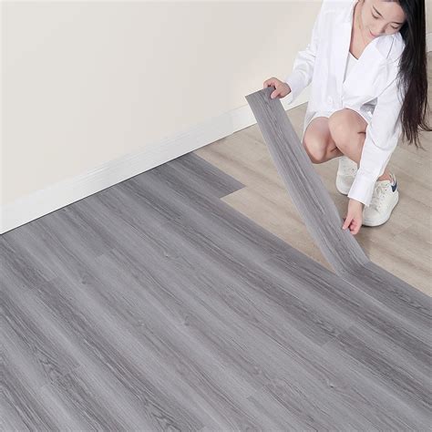 Hilarious Peel and Stick Tiles Floor 15sq.ft Adhesive Flooring Wood ...