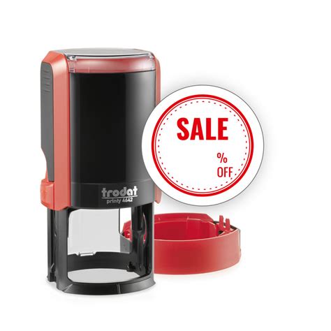 Trodat Customizable Text Stamp with Ink Pad (Red Ink Color) – Trodat Stamps