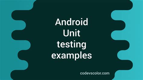 Android Unit Testing Tutorial 的图像结果