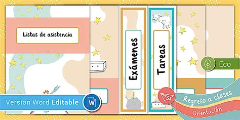 Lomos y Portadas Editables El Principito (teacher made)